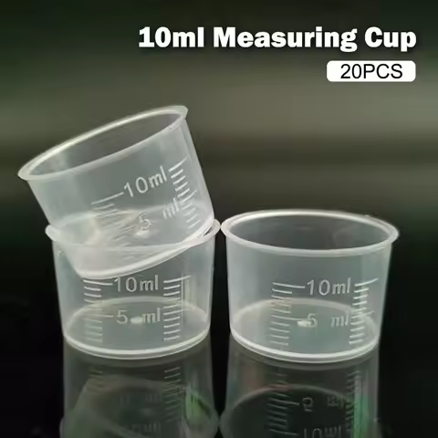 New 10ml Measuring Cup Clear Disposable Liquid Volumetric Measurement Cup Graduated Measure Beaker K