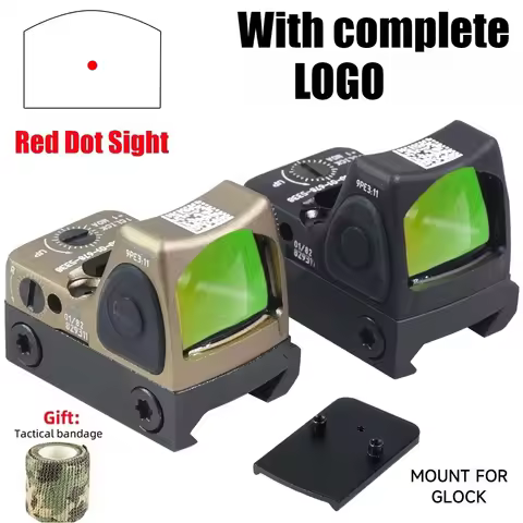 New Hunting RM82 Red Dot Sight Reflex Airsoft Optics Scope for Pistol Glock 17 19 Tactical Rifle wit