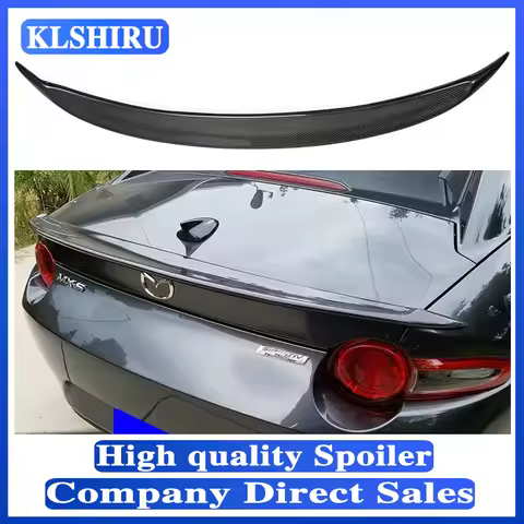 YKSRDNF For MAZDA MX5 MX-5 FRP/CARBON FIBER ND Miata Garage Vary Style Rear Tail Wing Decoration For