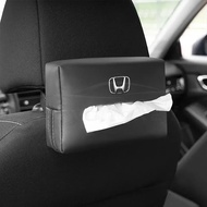 [Ready Stock]Honda Car PU Leather Tissue Holder Box Multipurpose Sun Visor Back Seat Kotak Kertas Ti