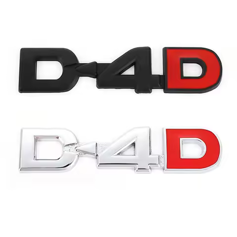 D4D D-4D Logo Car Sticker Emblem Badge Decal for Toyota COROLLA RAV4 Camry CROWN PRIUS REIZ VIOS HIG
