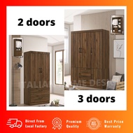 Solid Wood Wardrobe Kabinet Cabinet Almari Baju Murah