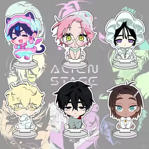 ALIEN STAGE Keychains Pendant Car Key Chain Acrylic Stand MIZI SUA TILL IVAN HYUNA LUKA cosplay Acce