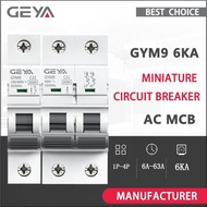 GEYA GYM9 6KA MCB 1P 2P Din Rail Mini Circuit Breaker 230V 10A 16A 25A 40A 63A AC Type China MCB Fac