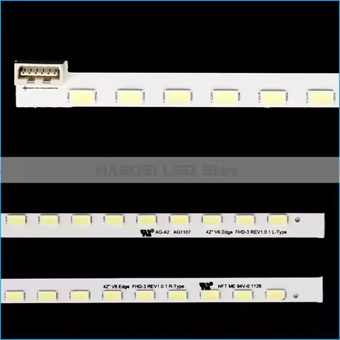 100% New 2pcs/Kit LED Strips for 42 TV 3660L-0374A 3660L-0375A 6920L-0117A 6920L-0117B 42" V6 Edge F