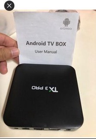 Android 安卓  TX3 pro影音盒/追劇/電視/影音(出廠會進行設備原廠設置，軟體有能力安裝在進行選購）