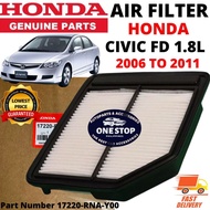 HONDA AIR FILTER FOR HONDA CIVIC FD 1.8L 2006 to 2011 - 17220-RNA-Y00