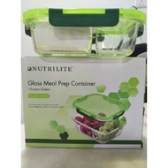 Glass Meal Prep Container (capacity - 1000ml) Forest Green
