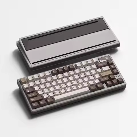 Womier SK71 Pro Desert Tri-Mode Gasket 75% VIA Aluminum Gaming Keyboard Hot-Swap RGB Backlit Mechani