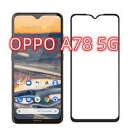 {With Electronic Invoice} OPPO A78 5G Tempered Glass Full Version Glue CPH2483 A78 5G Sticker