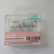 Dental bur polishing composite resin composite polishing kit