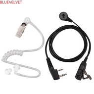 BLUEVELVET PTT MIC Headset Handheld Walkie Baofeng UV-5R BF-888S CB Earbud Headphone Air Guidance He