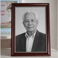 Altar photo frame 20x25, 20x30 made of laminated wood with glass, simple wall-mounted altar photo fr
