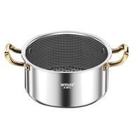Double Ear 316 Stainless Steel Honeycomb Soup Pot Deepened