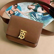 ::BURBERRY:: TB smooth leather belt bag 金色LOGO滑面皮革腰包 胸口包