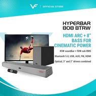 (Refurbished) Vinnfier VF Hyperbar 808 BTRW 350W Karaoke Bluetooth TV Soundbar 8" Wireless SubWoofer