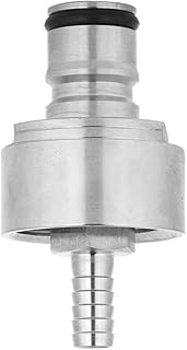 flexman Stainless Steel Carbonation Cap, L 2.4" Carbonation System C02 Coupling, Ball Lock Disconnec