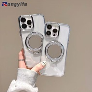 Shining Make Up Mirror Bracket Clear Phone Case For Vivo X200 Pro Mini Y93 Y93s Y91i Y91C Y37 Pro Y3