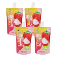 Combo 4 túi nước ép trái cây có thạch Jelly Gumi Gumi vị vải 150g (từ 3 tuổi)