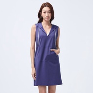 不可退換 /REBOOT-連帽洋裝-藍帶