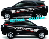 Stiker Striping Mobil Rush Stiker Cutting Rush Adventure Stiker Mobil Toyota Rush Terbaru