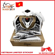 [100% ORIGINAL !!!] COVERSET MAGIC BOY LC135 V4 - V7 API WHITE BLACK PUTIH HITAM VIETNAM