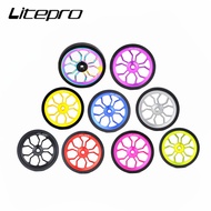 Litepro JKlapin 3D Hollow 82mm Spider Easy Wheel Enlarged Folding Bike Bearing Push Wheel For Brompton Bicycle