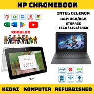 Chromebook HP G5 G6 G8 G5 EE  intel Celeron RAM 4GB/8GB Storage 16GB / 32GB Mini Laptop playstore [ 