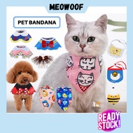 MEOWOOF Dog Scarf Dog Bandana Cat Bandana Cat Scarf Pet Scarf Pet Bandana Cat Neck Scarf