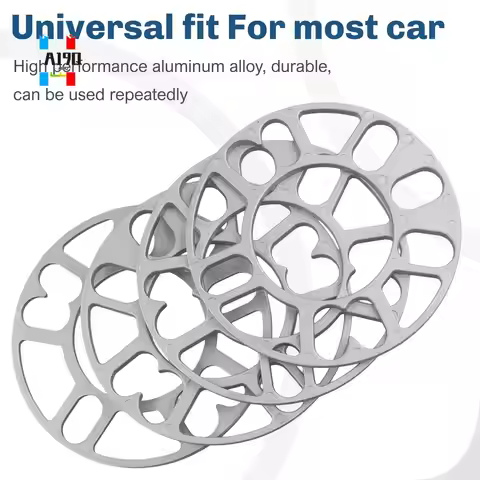 A19Q-4Pcs Aluminum Wheel Spacers Shims Plate Auto Wheel Spacers Stud For 4X100 4X114.3 5X100 5X108 5
