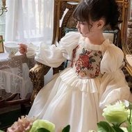Halloween Filipiniana dress for kids Baby Girl Party princess Girls French court style dress summer 