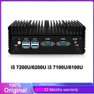 Fanless MINI PC I3 6100U/7100U I5 6500/7500U Industrial Mini PC DDR3 NVME SSD Triple Display WiFi/4G