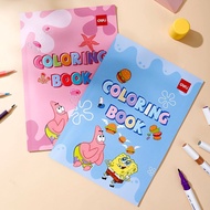 Deli Buku Mewarnai Painting Book Spongebob 12 Lbr Kertas Tebal - Besar
