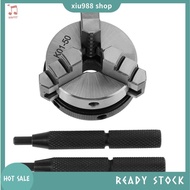 (Ready Stock) Lathe Chuck K01 50 Self-Centering Mini Lathe Chuck 3 Jaw Wood Lathe Tool