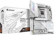 GIGABYTE X870E AORUS Pro Ice Motherboard - Supports AMD Ryzen 9000 processors, 16+2+2 Phase Digital