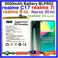 ORIGINAL NGS 5000mAh Battery BLP803 For Realme 7i / Realme C17 / Realme V3 4G/5G / Realme 8 5G / Nar