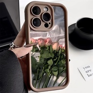 Goodcase🔥Ready Stock🔥Fresh Flowers case เคส Samsung Galaxy A55 5G A05S A05 A13 A12 A54 A50 A03 A32 A21S A03S A04 A51 A02S A30 A23S20 S21 S23 FE S23 Ultra 5Gสีทึบ เคสโทรศัพท์กันกระแทกแบบซิลิโคนนิ่มเป็นมิตรกับผิวสีทึบสำหรับTPU Case