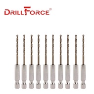 10ชิ้น1.5มิลลิเมตร-13มิลลิเมตร M35 HSSCO โคบอลต์ดอกสว่านไฮสปีดบิด Hex ด่วนเปลี่ยนสว่านสำหรับสแตนเลส 
