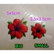 Sticker Bunga Raya, Sticker Pemandangan Bendera Malaysia, Icon Kemerdekaan, Transparent Sticker (1se