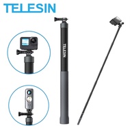 TELESIN 120cm Carbon Fiber Invisible Selfie Stick for Insta360 ONE X3 X2 RS / GoPro / DJI ACTION Camera