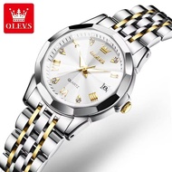 OLEVS Jam Tangan Wanita Anti Air Original Rantai Branded Watch Luminous Stainless Steel Watch COD