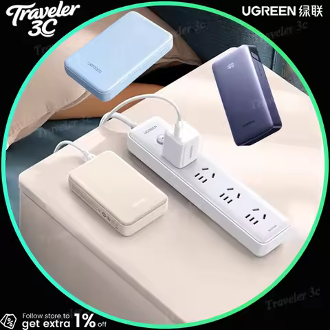 100% Original Ugreen PD30W 20W FCP22.5W 20000MAH Lightweight Cell Phone Power Bank Portable Mobile P