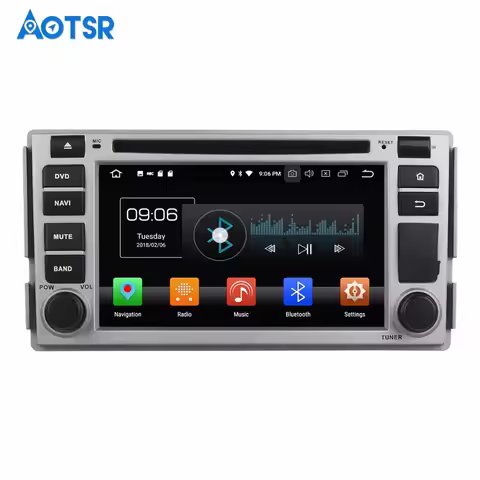 Android 13.0 Octa 8 Core 4GB RAM 64GB ROM Car DVD Player For Hyundai Santa Fe 2006-2012 GPS Navigati