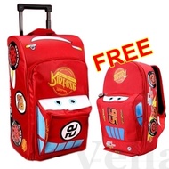 VELLA 18 inch Cute Trolley Suitcase Kids Travel Bagpack Bagasi Kartun luggage budak murah School Beg