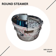 Round Siomai / Siopao steamer 18" Inch 2 Layers