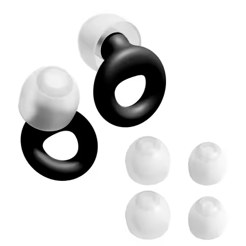 1 Set Silicone Earplugs with Lanyard Ultra Sleep Aid Waterproof Swim & Concert Hearing Protection Ea