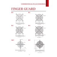 B-1 B-2 B-3 B-4 B-5 B-9 B-10 C-5 Grille For Cooling Fan FINGER GUARD COMMONWEALTH