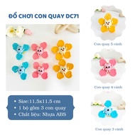 Hinata DC71 wall-mounted spinning top toy - Animal shapes, diverse colors, stimulates baby's vision