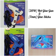 [20W] Pistol Gam Panas/ Hot Glue Gun/ Hot Melt Glue Gun Portable/ Silicone Adhesive Melt Glue Gun/Gl