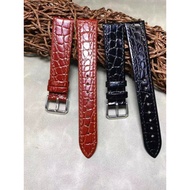 Watch Strap Genuine Leather Cowhide 12mm13mm14mm16mm18mm20mm Shiny Thin Soft Strap Pin Buckle